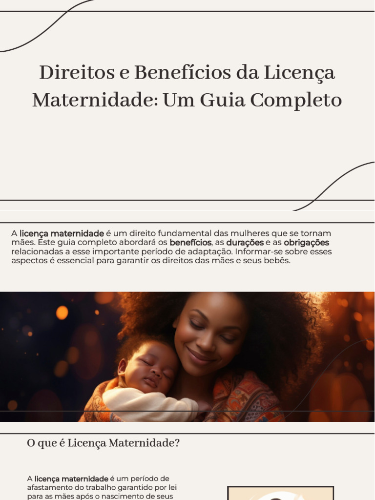 Direitos da Licença Maternidade Brasil | PDF | Estilo de vida