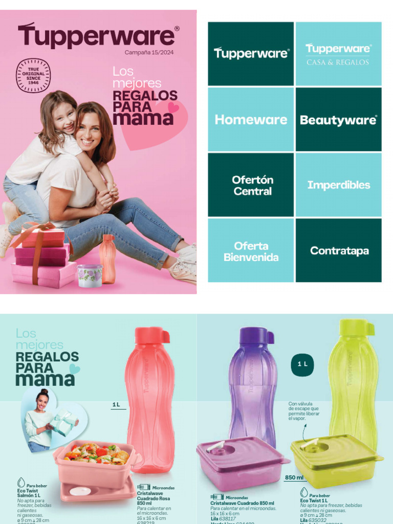 Catálogo Tupperware 2024: Regalos para Mamá | PDF