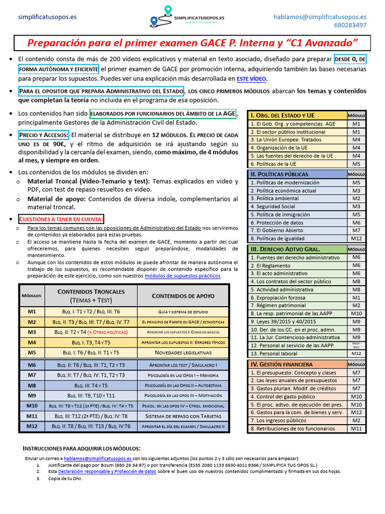 Preparación GACE P. Interna y C1 Avanzado | PDF | Ciencias Políticas ...