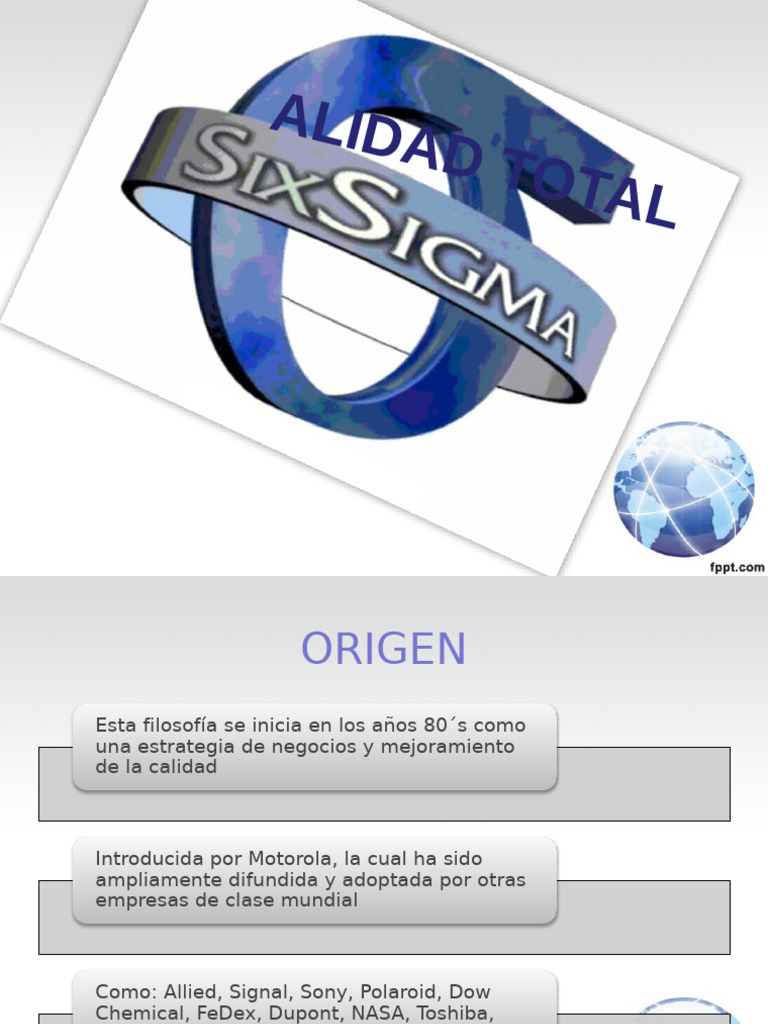 Introducción al Seis Sigma y su Impacto | PDF | Six Sigma | Calidad ...