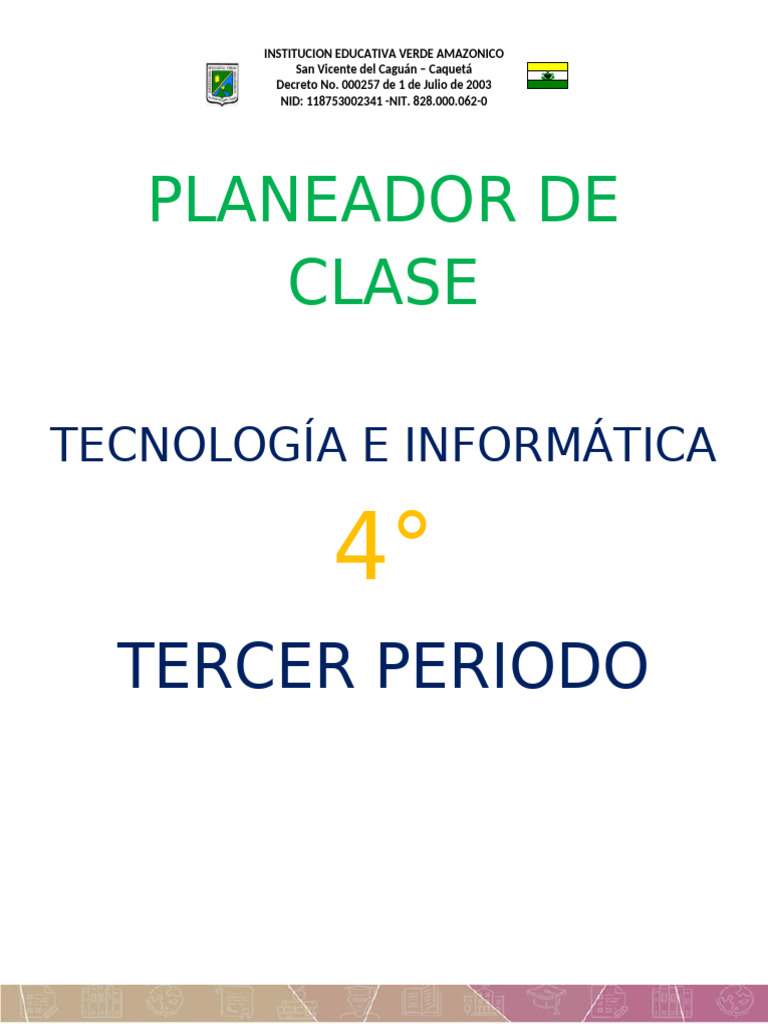 TECNOLOGÍA Grado Cuarto Tercer Período | PDF | Archivo de computadora ...