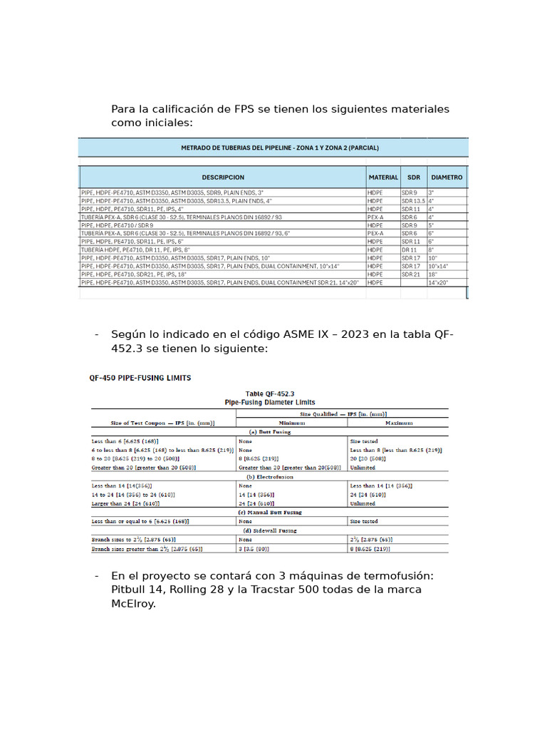 Calificación de FPS y FPQR | PDF