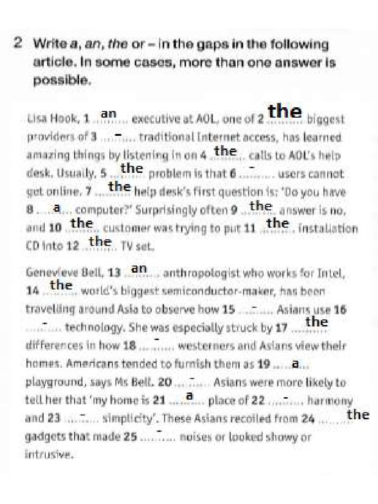 Articles 2 A An Or The Pdf