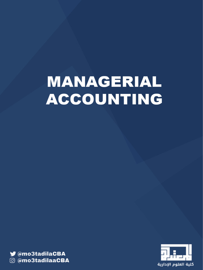 Managerial Accounting Pdf