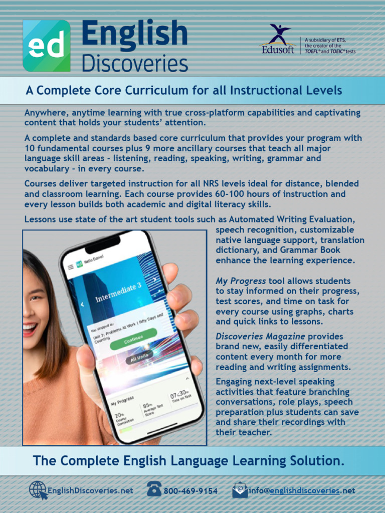 Comprehensive English Learning Solution | PDF | Curriculum | Teachers