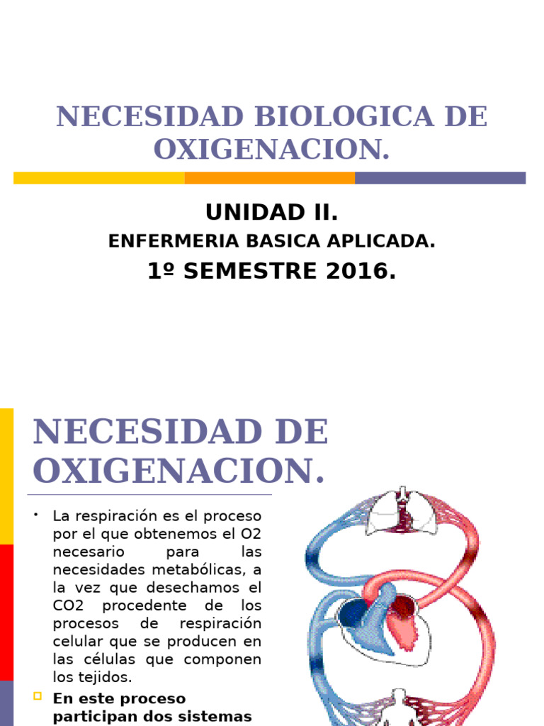 Necesidades de Oxigenacion 1a | PDF | Tos | Respiración