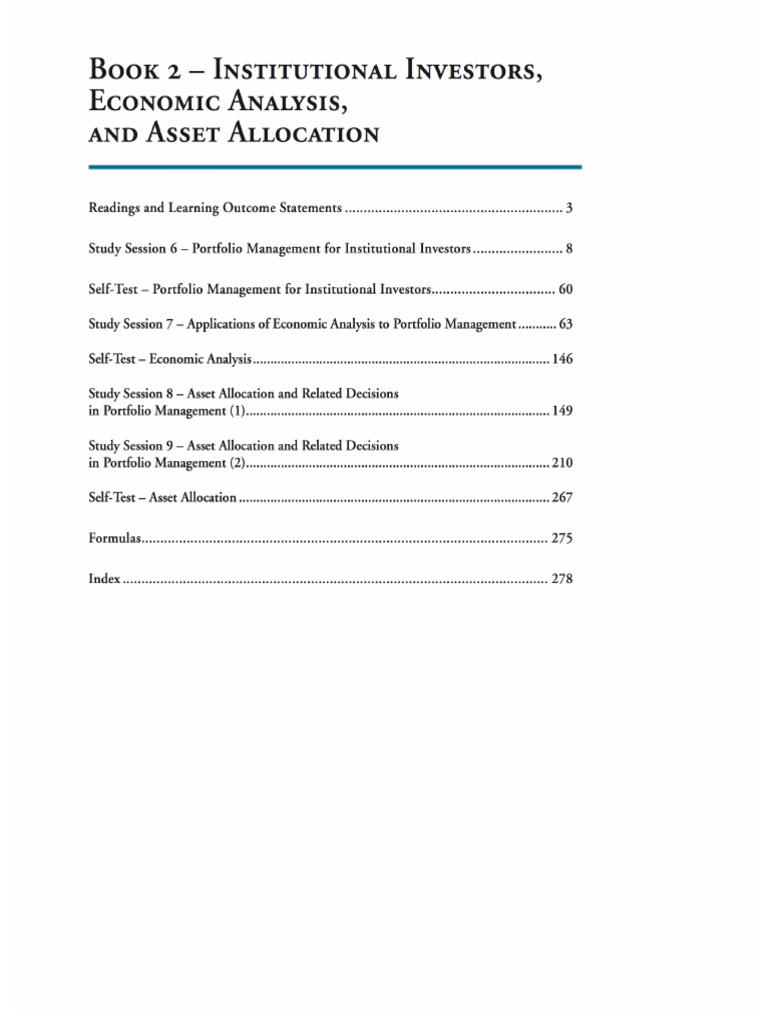 2015 CFA Level 3 Study NoteBook2 | PDF | Printing | Library Science