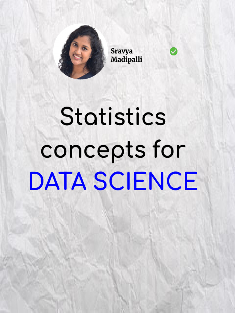 Statistics for Data Science | PDF | Statistics | Student's T Test