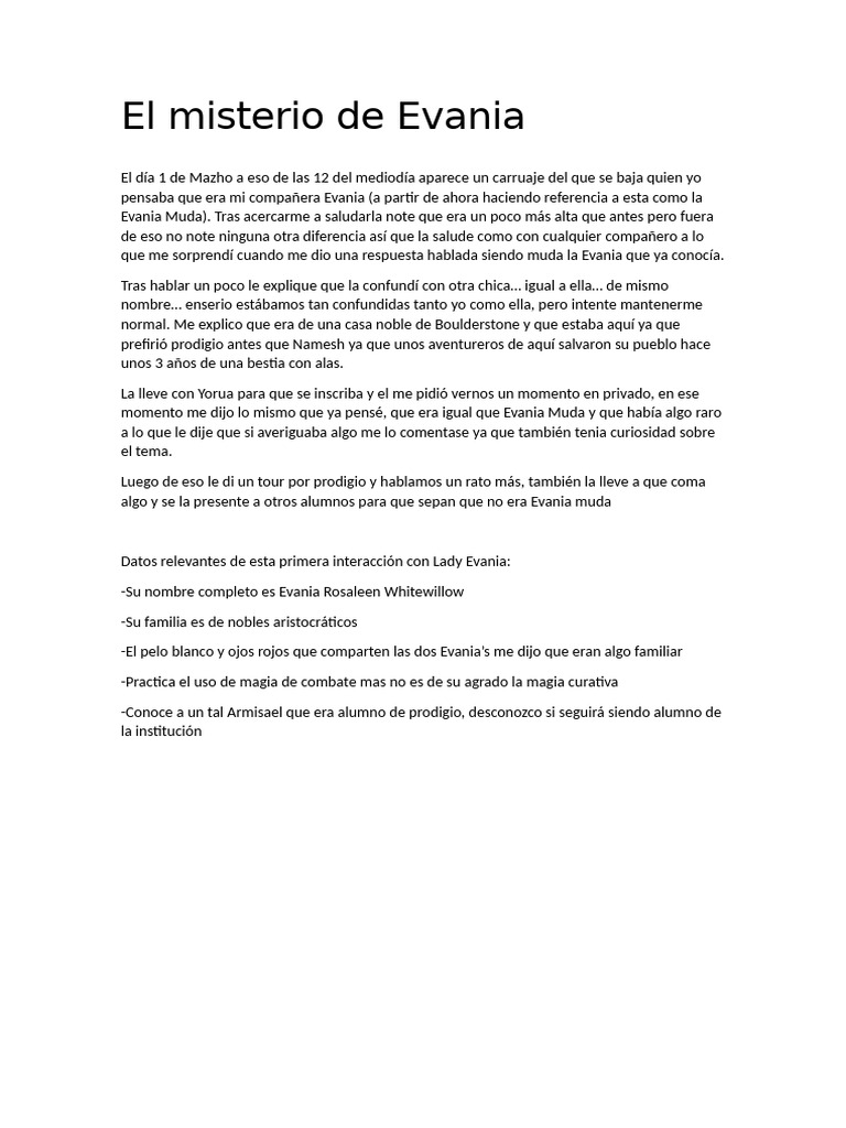 El Misterio de Evania | PDF | Religión y espiritualidad | Novela negra ...