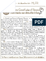 Newsletter 1 - GLFR - Grande Loge Feminine de Roumanie