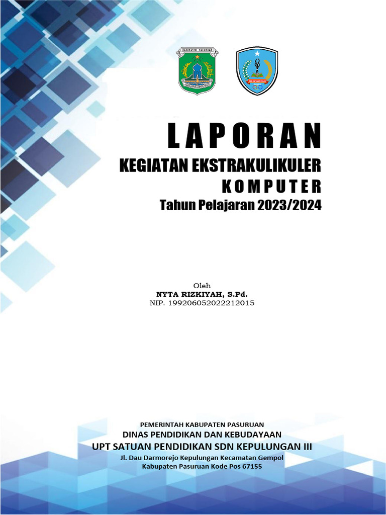 Laporan Eskul Komputer SDN Kepulungan 3 | PDF