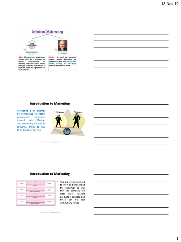 Unit 1 | PDF | Marketing | Market (Economics)