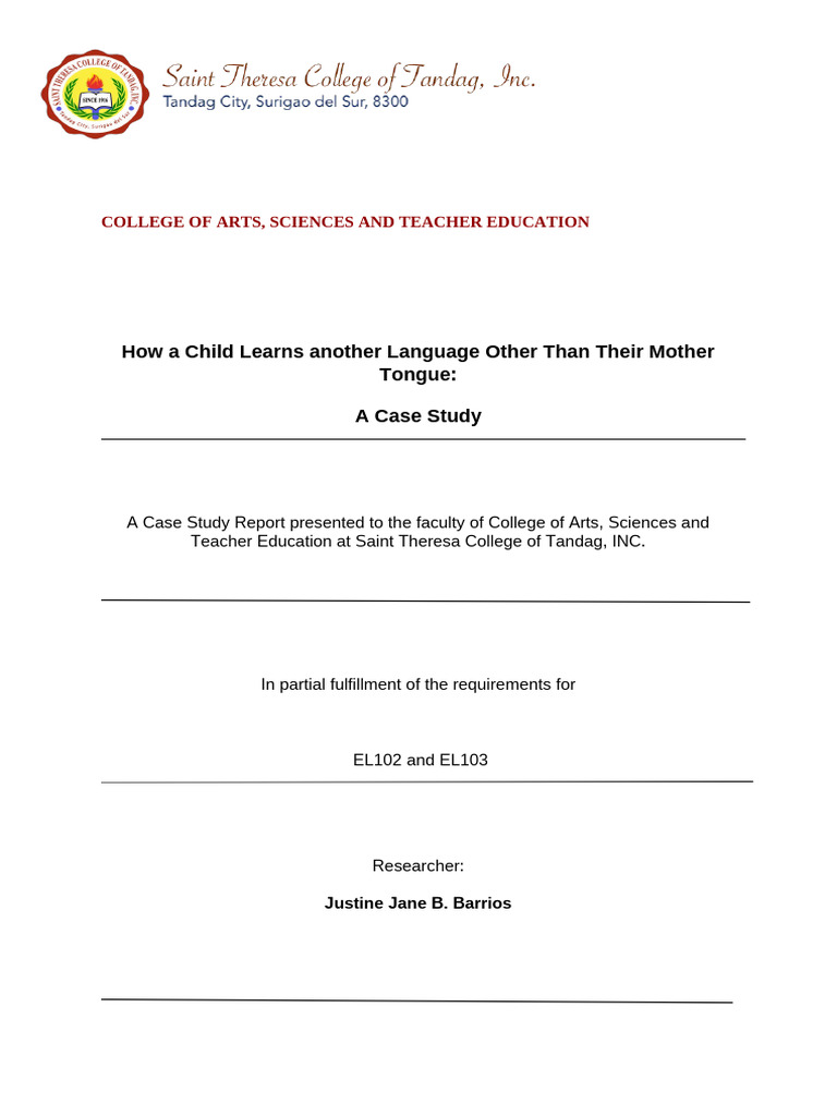 How a Child Learns another Language Other Than Their Mother Tongue