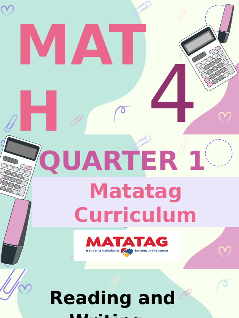 Math 4 Week 5 Matatag Q1 Pdf Numbers
