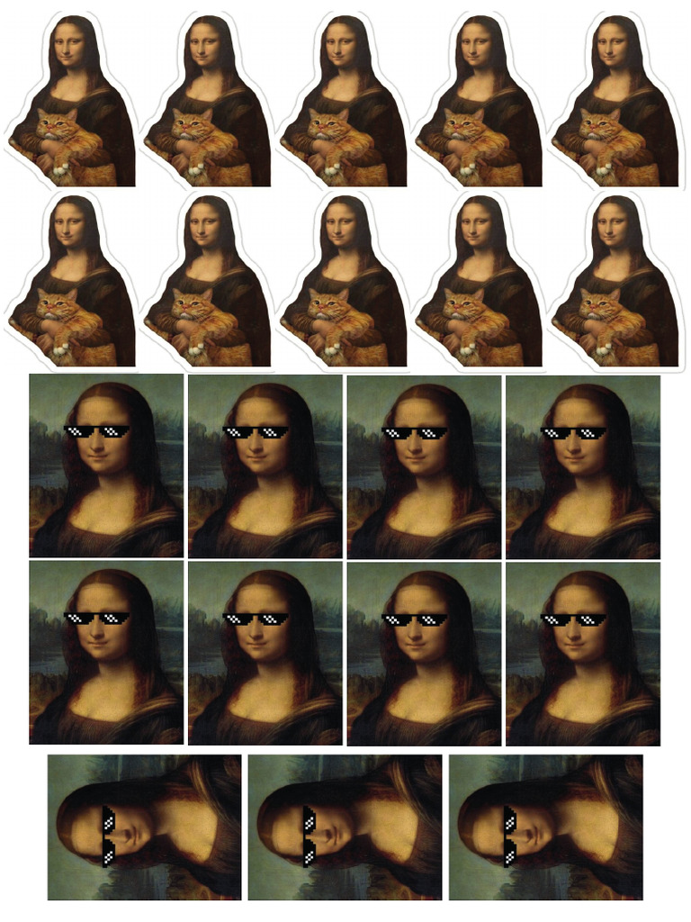 Stickers Mona Lisa | PDF