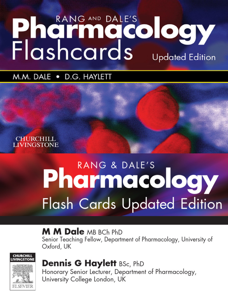 Rang & Dale's Pharmacology Flashcards | PDF | Acetylcholine ...