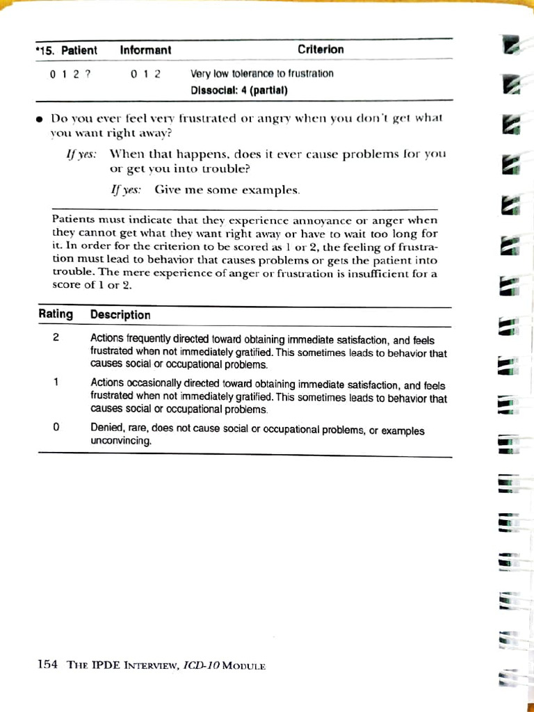 Assessing Dissocial Behavior Criteria | PDF | Behavioural Sciences ...