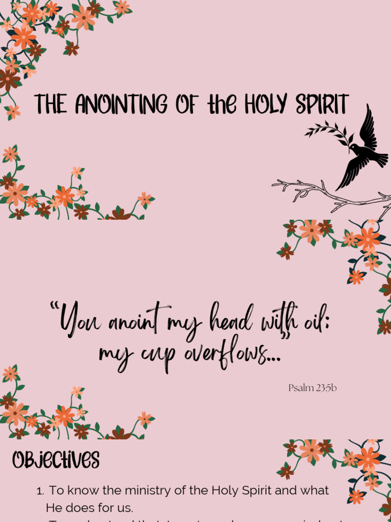 Understanding the Holy Spirit's Anointing | PDF | Jesus | Holy Spirit