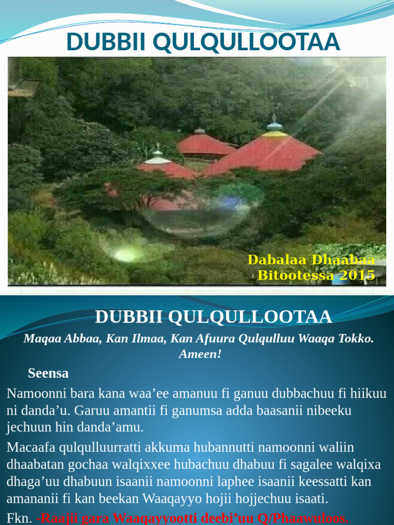 Dubbii Qulqullootaa 20-1 | PDF | Japanese Writing System