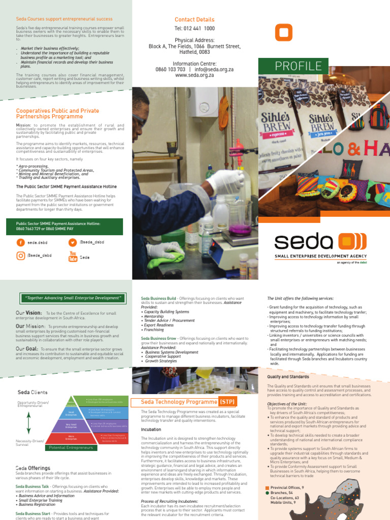 Seda Profile Pdf Entrepreneurship Technology Transfer