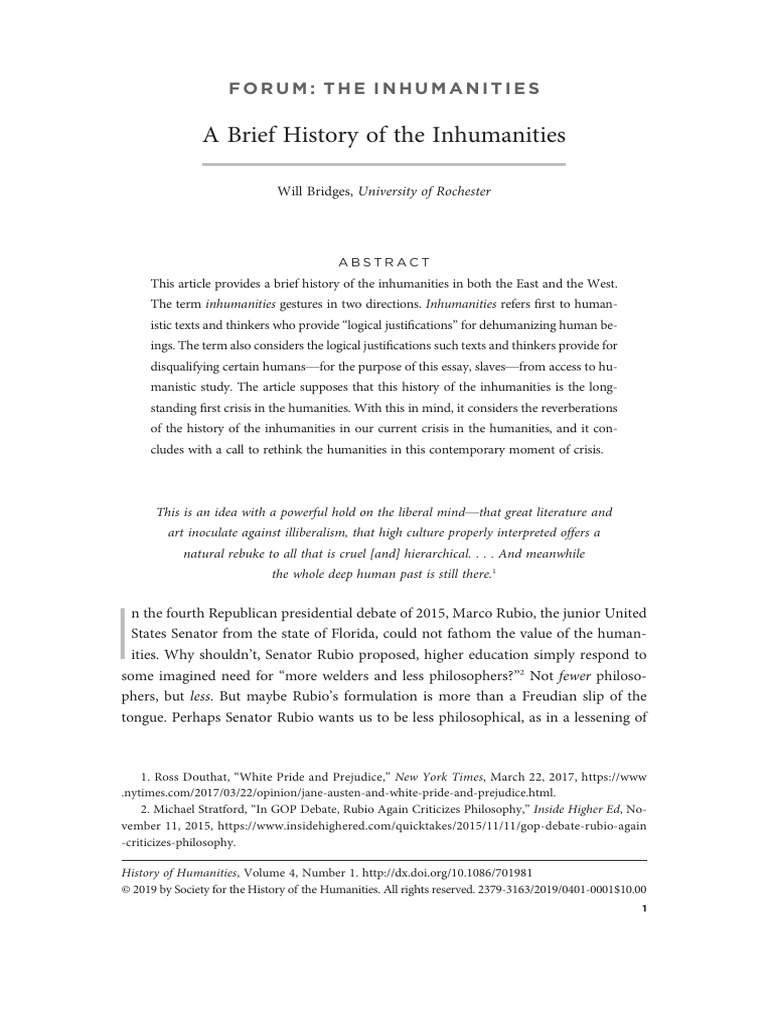 History of Inhumanities Explored | PDF | Confucianism | Analects