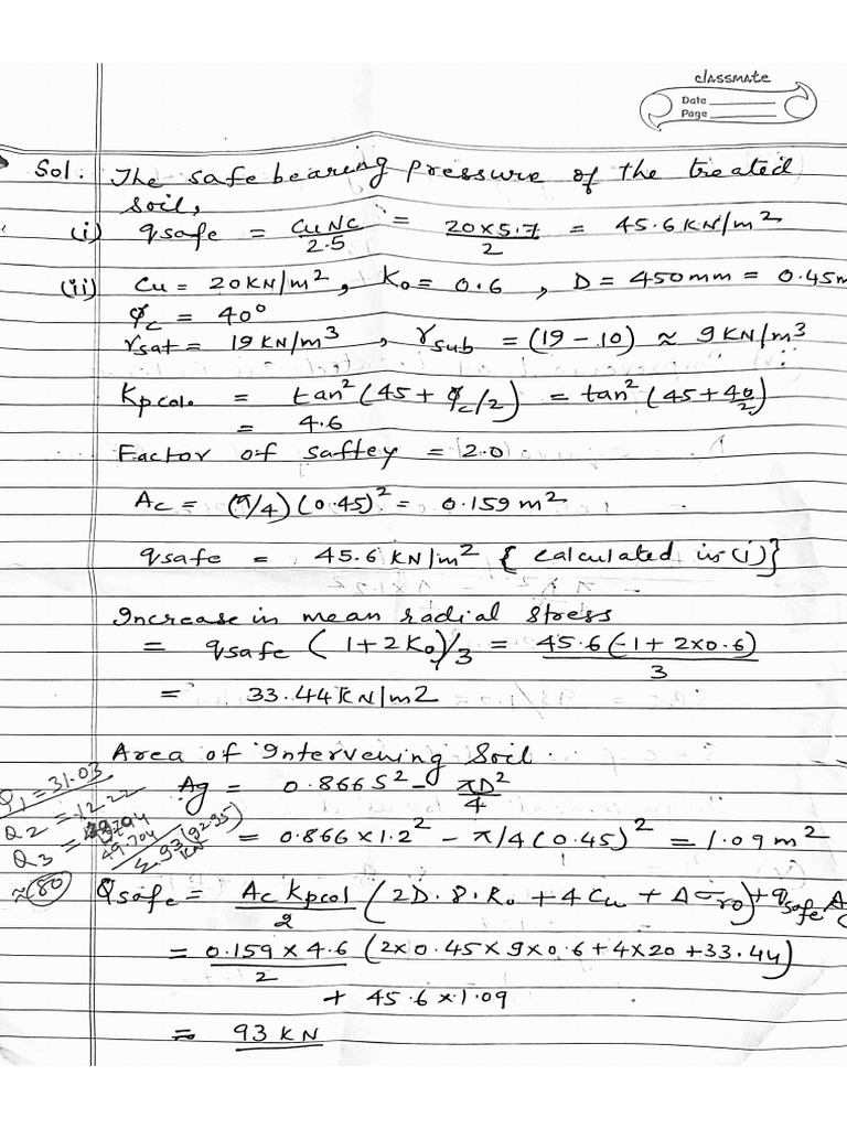 Solution - Stone Column | PDF