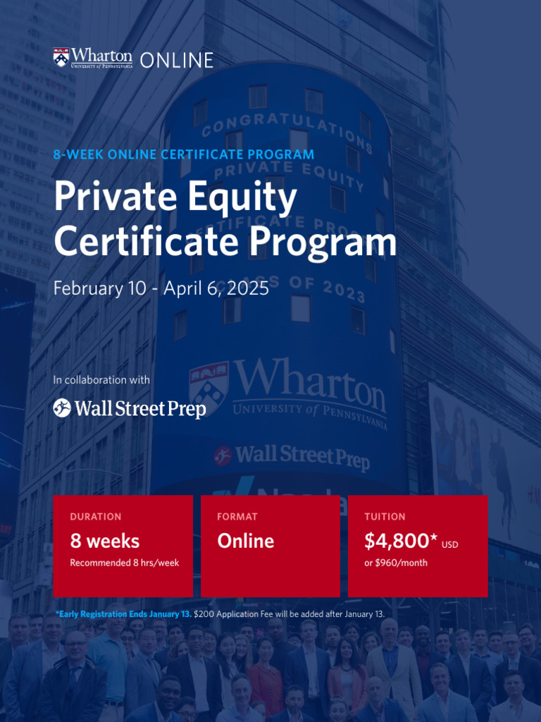 Wharton PE Certificate Program PDF Valuation (Finance) Private Equity