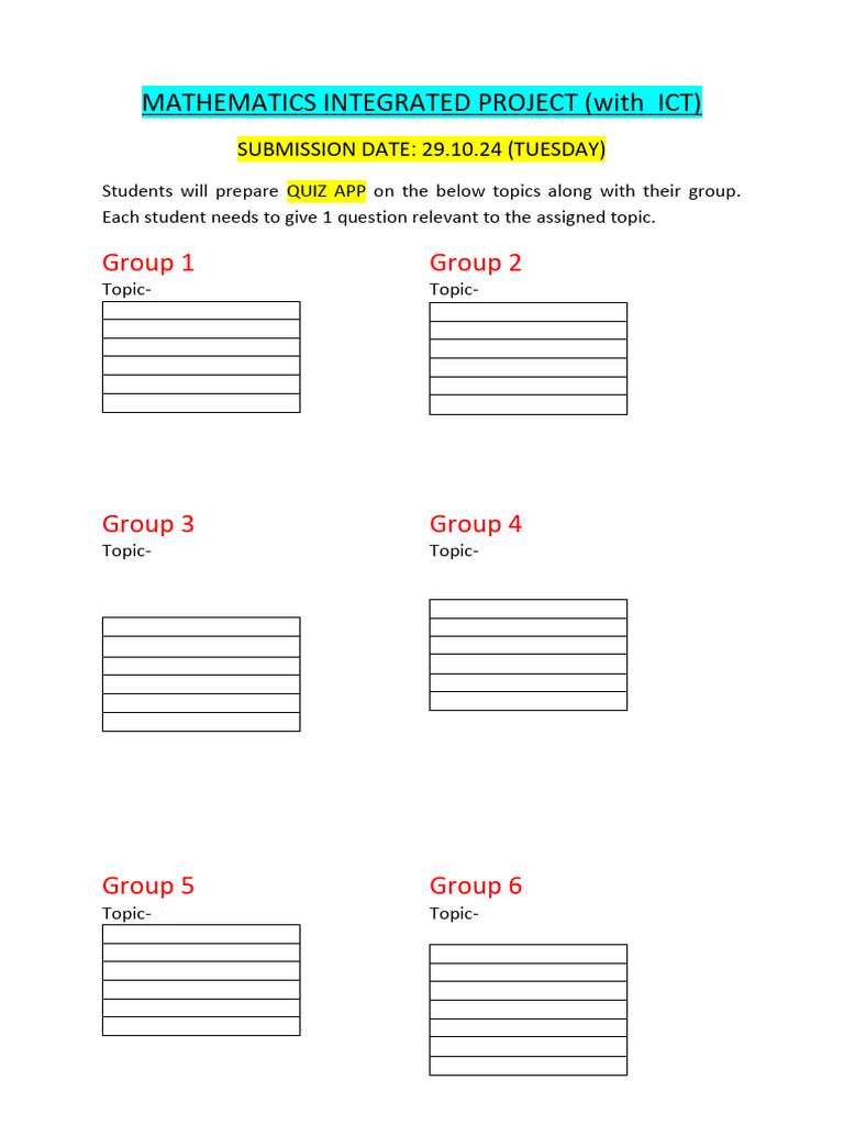 Quiz App Project on Math Topics | PDF | Computers