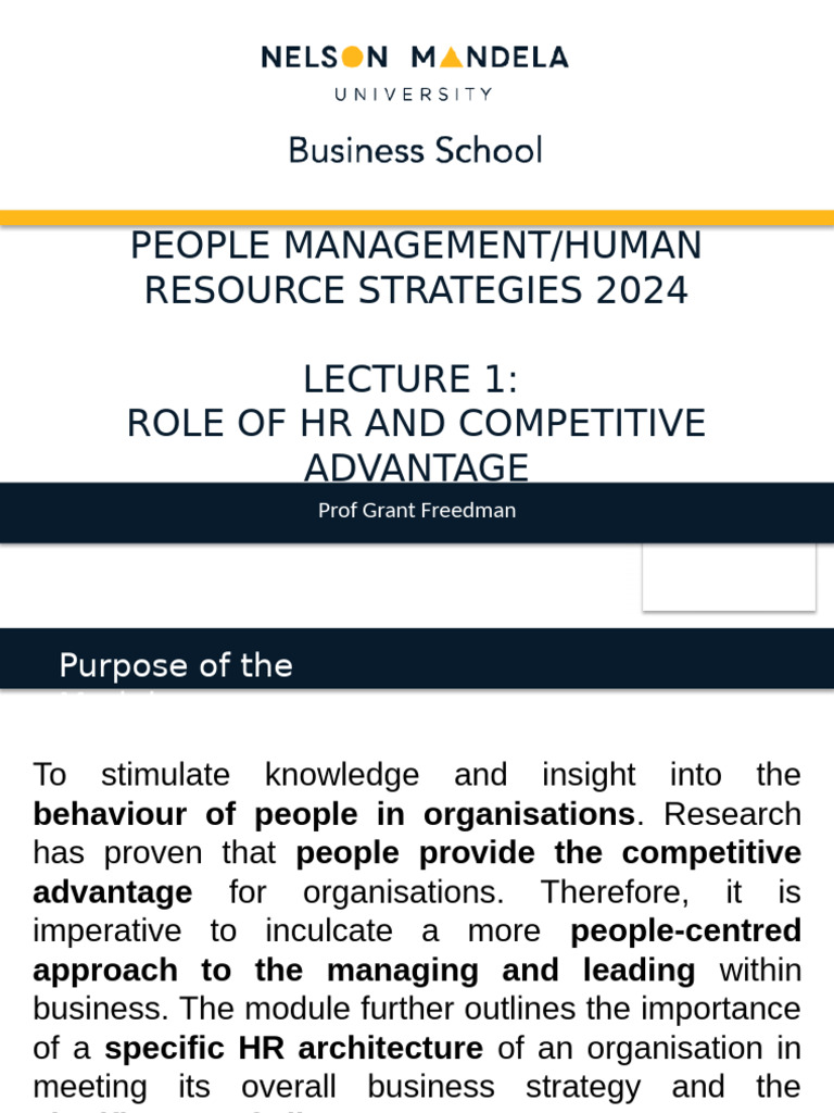HR Strategies for Competitive Advantage 2024 | PDF | Human Resource ...