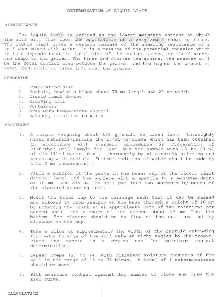 Liquid limit pdf