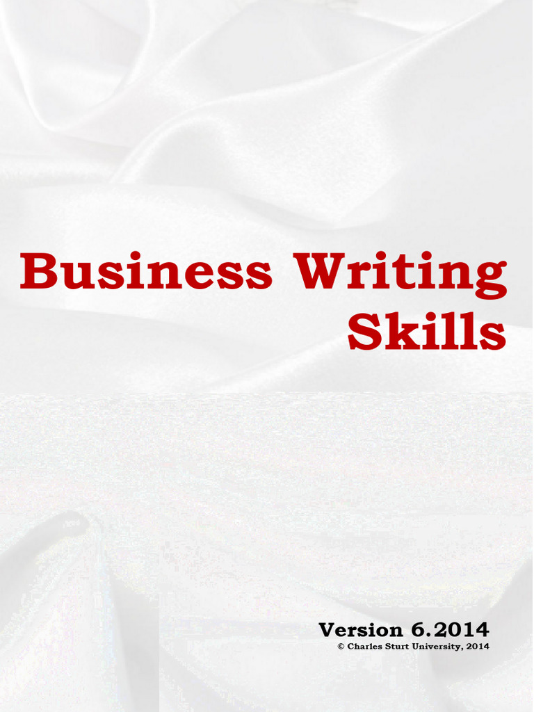 Business and Report Writing Skills Guide | PDF | Memorandum | Writing
