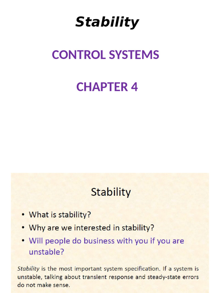 Stability Analysis 1 | PDF