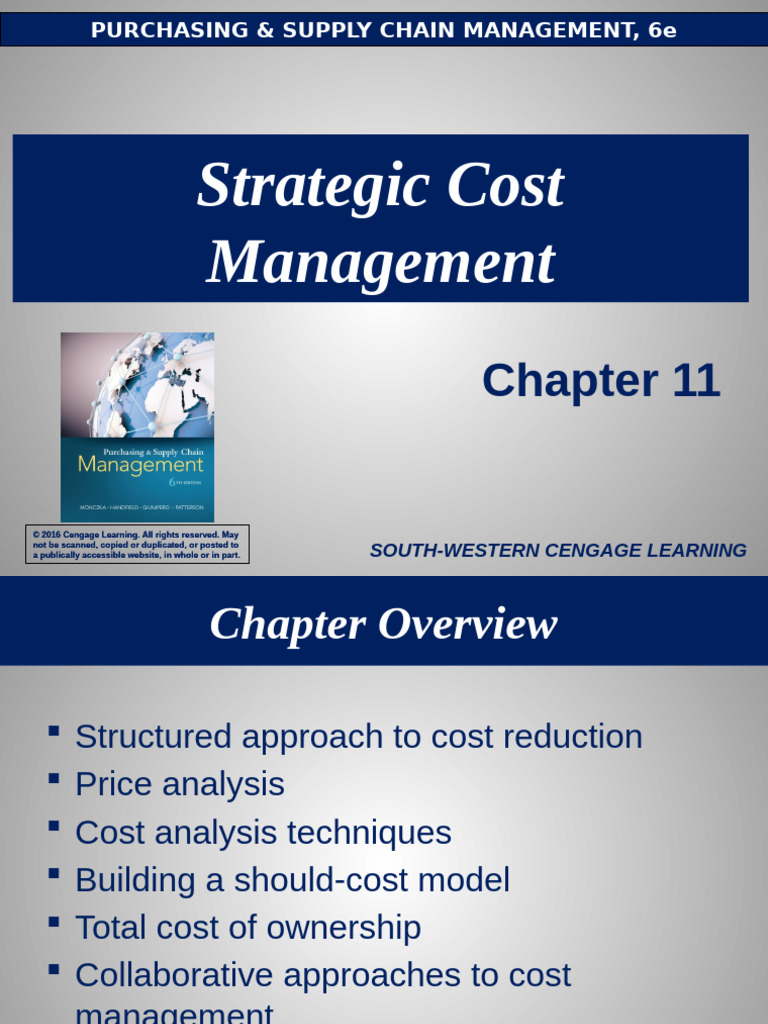 Strategic Cost Management Techniques | PDF | Pricing | Supply Chain ...