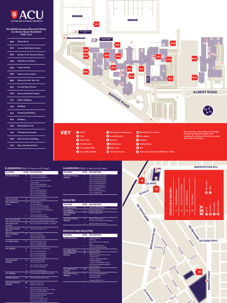 Strathfield ACU Campus Map Guide | PDF