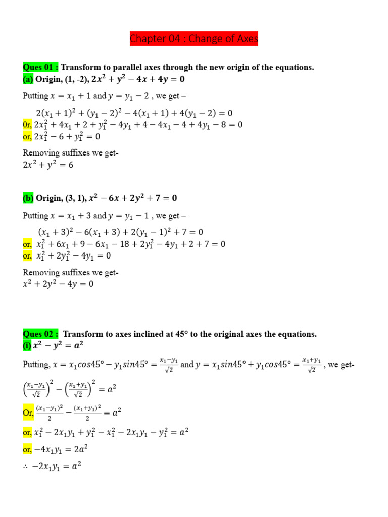2D Geometry Organized Exercise Solutions | PDF | Circle | Geometry