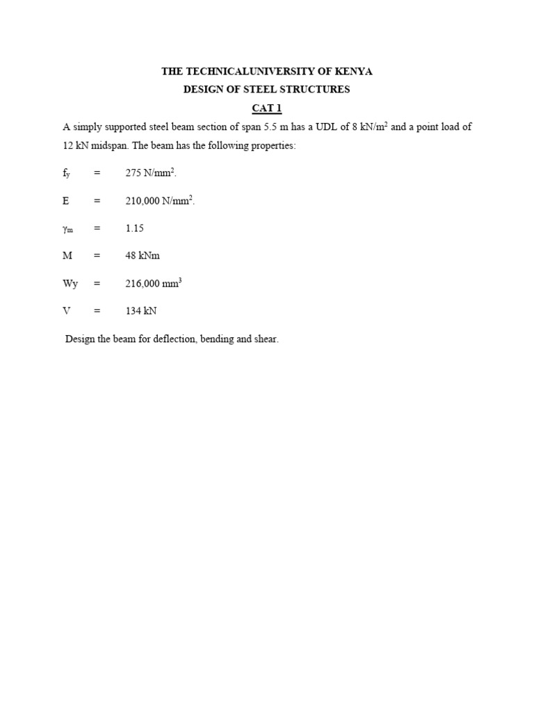 Cat 1 steel design pdf