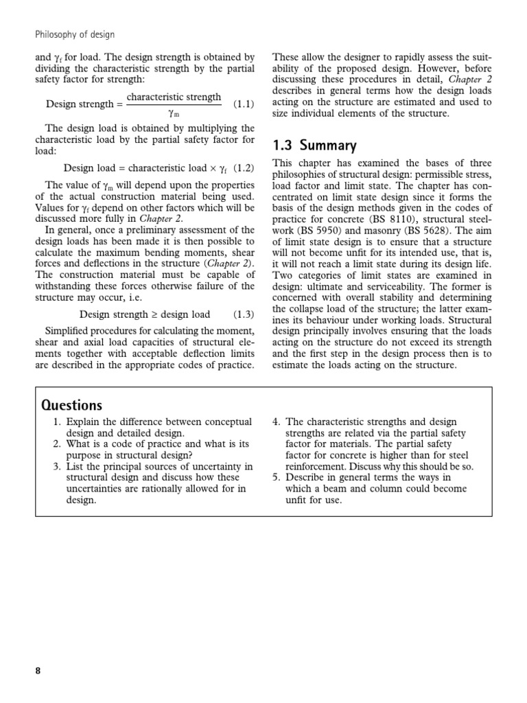 02 Design Loads Summary | PDF | Bending | Strength Of Materials