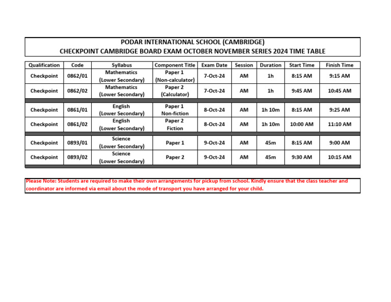 MSG - 90 - 508004 - CHECKPOINT CAMBRIDGE BOARD EXAM OCTOBER NOVEMBER ...