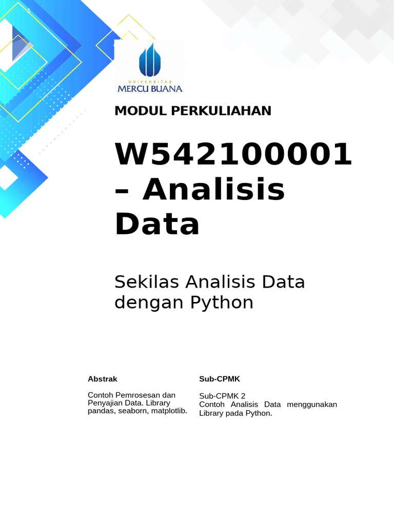 Analisis Data dengan Python dan Jupyter | PDF | Komputer