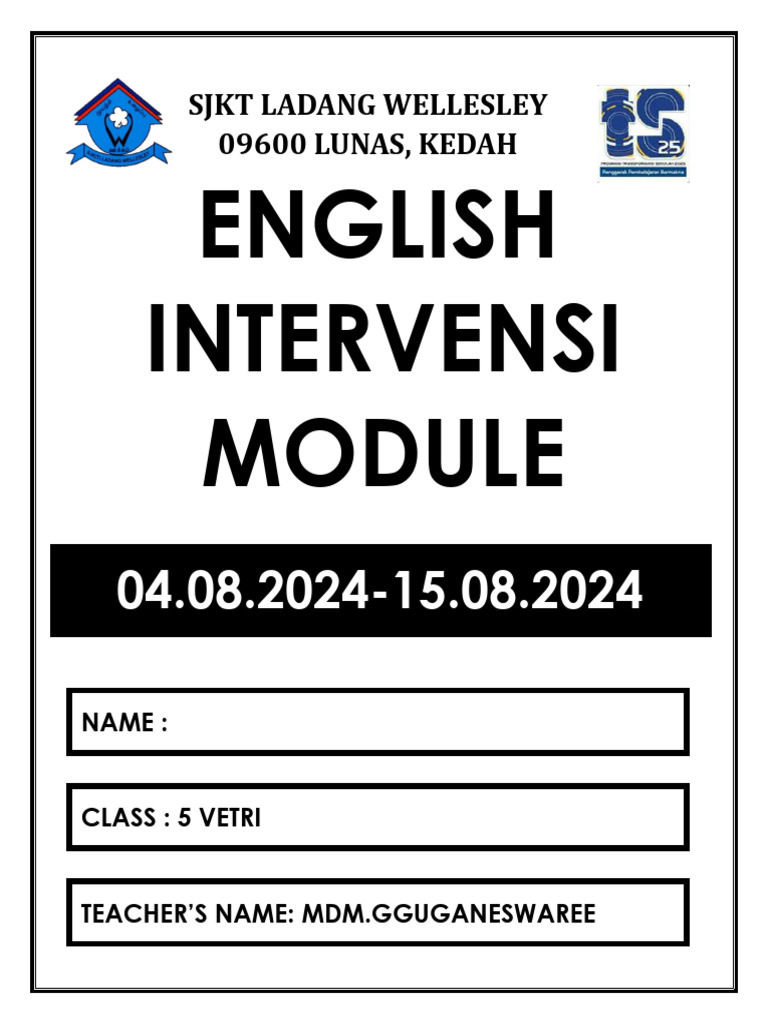 English Intervention Module 2024 | PDF