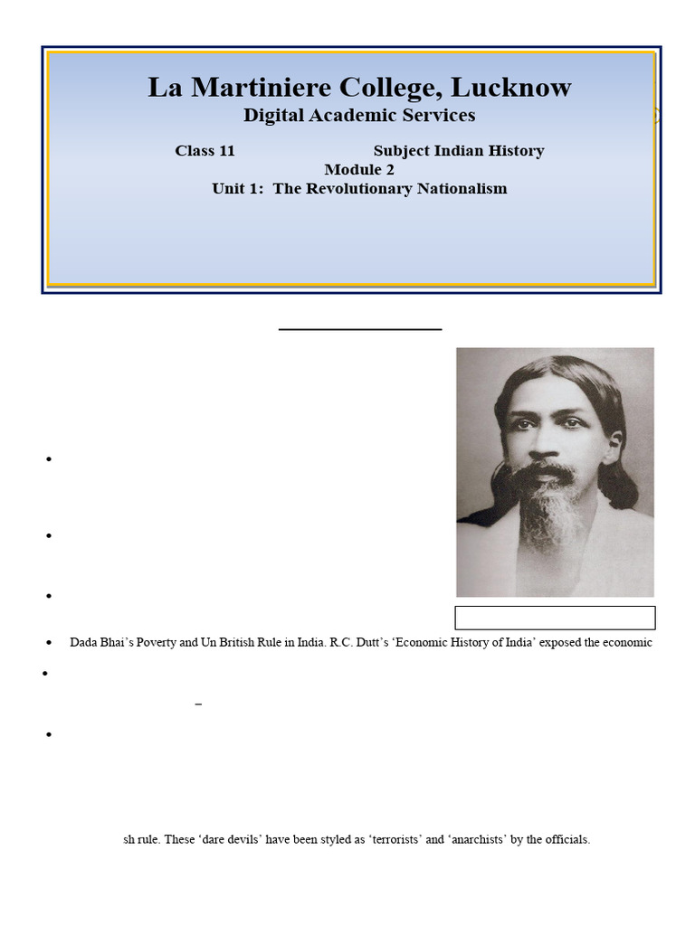 Revolutionary Nationalism in India | PDF | Indian Independence Movement ...