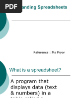 Spreadsheet Application Essentials | PDF | Spreadsheet | Formula