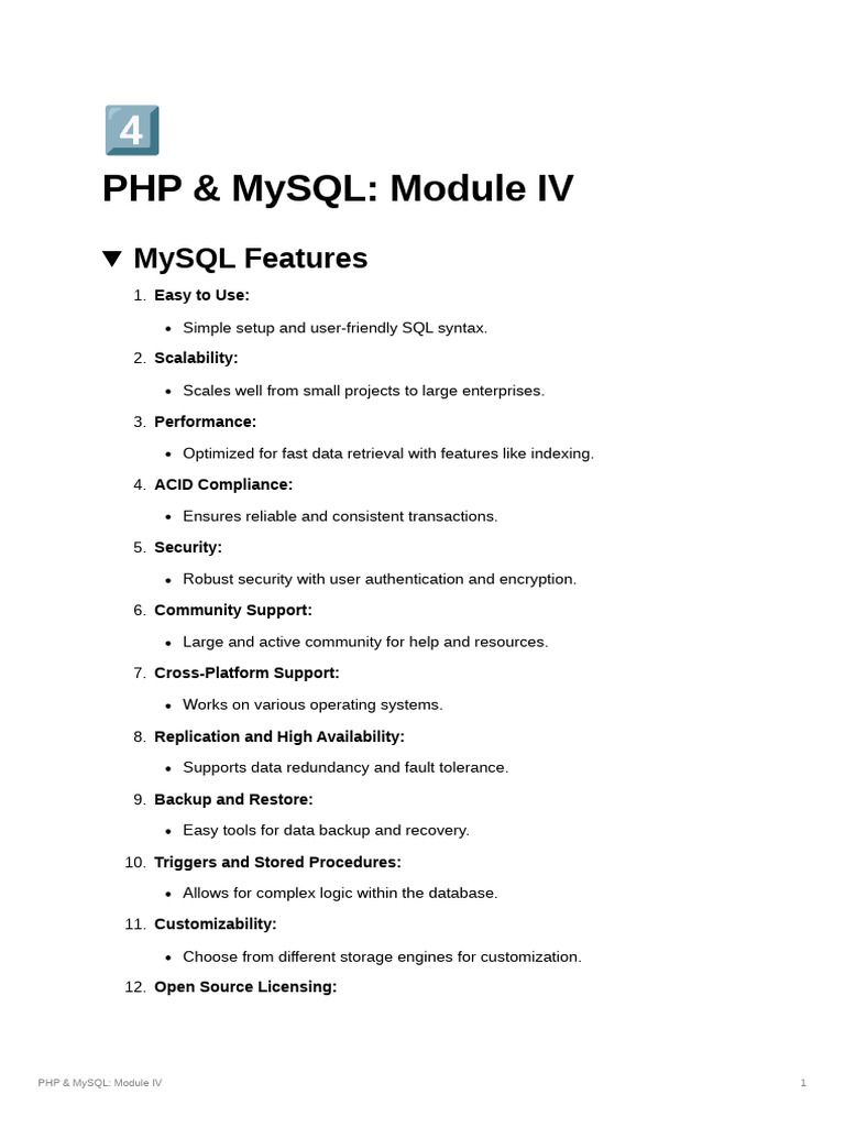 PHP MySQL Module IV | PDF | Boolean Data Type | Table (Database)
