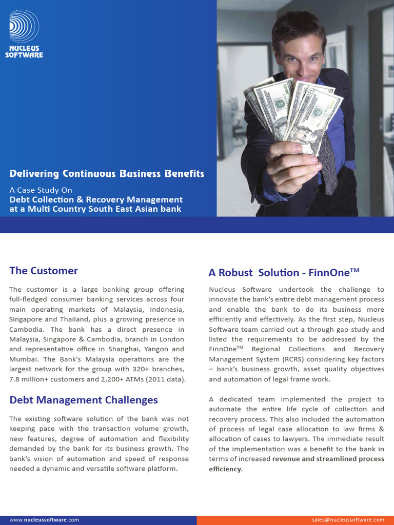 Debt Recovery Management Case Study | PDF | Banks | Loans