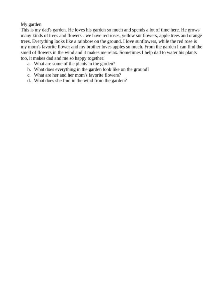 4 Garden | PDF | Language Arts & Discipline | Science & Mathematics