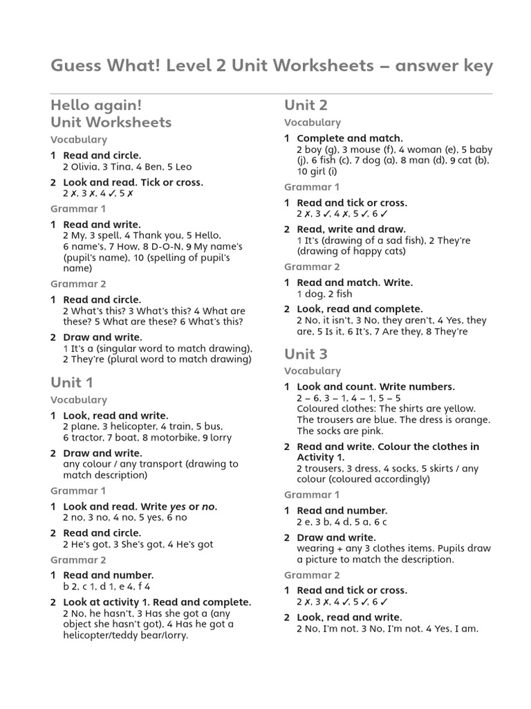 Grade 10 English Unit 1 Answer Key | PDF | Clothing | Fashion