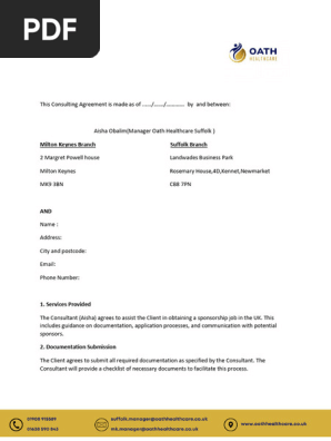 Consulting Contract