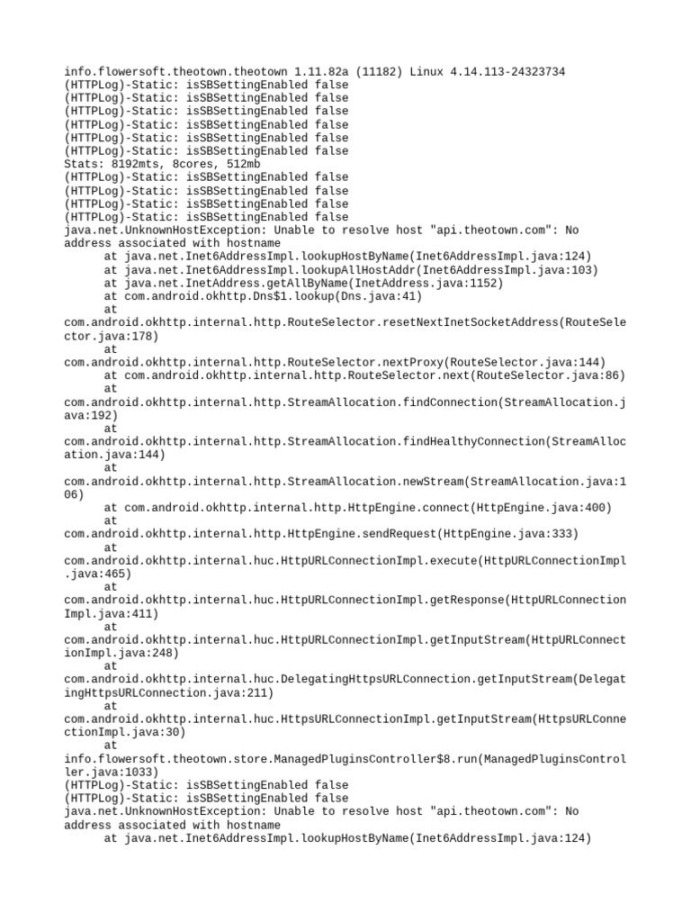 TheoTown Linux Error Log Analysis | PDF | Domain Name System | Computer ...