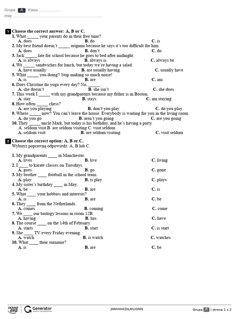 Present Simple vs Continuous Quiz | PDF