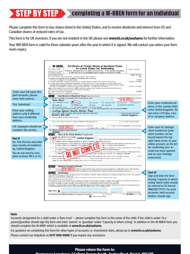 w-8ben-form | Tax Treaty | Withholding Tax